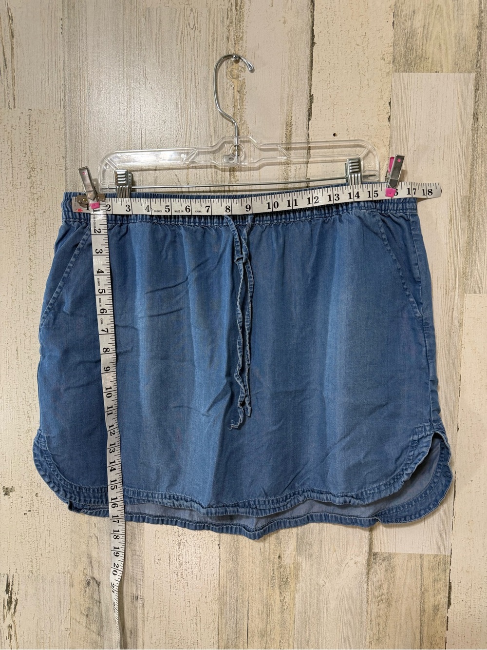 Merona Light Denim Drawstring Chambray Skirt - Light Blue - Picture 7 of 9